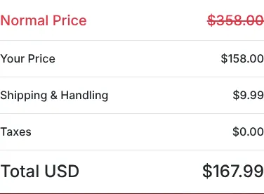 BloodPril 2-bottle order summary at checkout, October 12, 2026